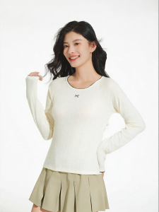 Hotwind | Long Sleeve Slim Fitting Blouse Tie Underwear T-Shirt