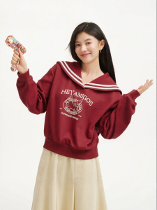 Hotwind | Red Animal Illustration Womens Sweatshirt