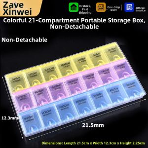 ZAVE | Clear Small Plastic Storage Box for Hardware and Electronic Parts