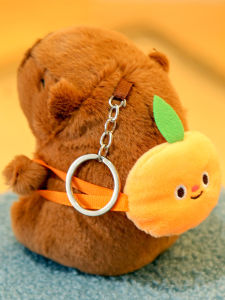 อินเทรนด์ ตุ๊กตาพวงกุญแจตุ๊กตา Capybara Guinea Pig จี้ขนาดเล็กของเล่นอุปกรณ์เสริมของขวัญวันเกิดสําหรับสาวตุ๊กตาสัตว์ Figurine