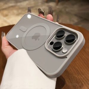 Luxury For Magsafe Transparent Case For iPhone 17 16 15 14 13 12 11 Pro Max Plus Air Magnetic Wireless Charge Cases Clear Cover
