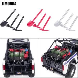 1/10 Scale RC Crawler Metal Shovel Pickaxe Axe Tool Set Decorative Parts for TRX4 SCX10 D90