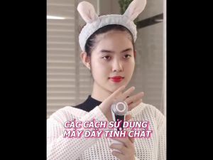 Máy massage mặt ion máy điện di đẩy tinh chất nâng cơ mặt máy rung massage mặt 2 chế độ