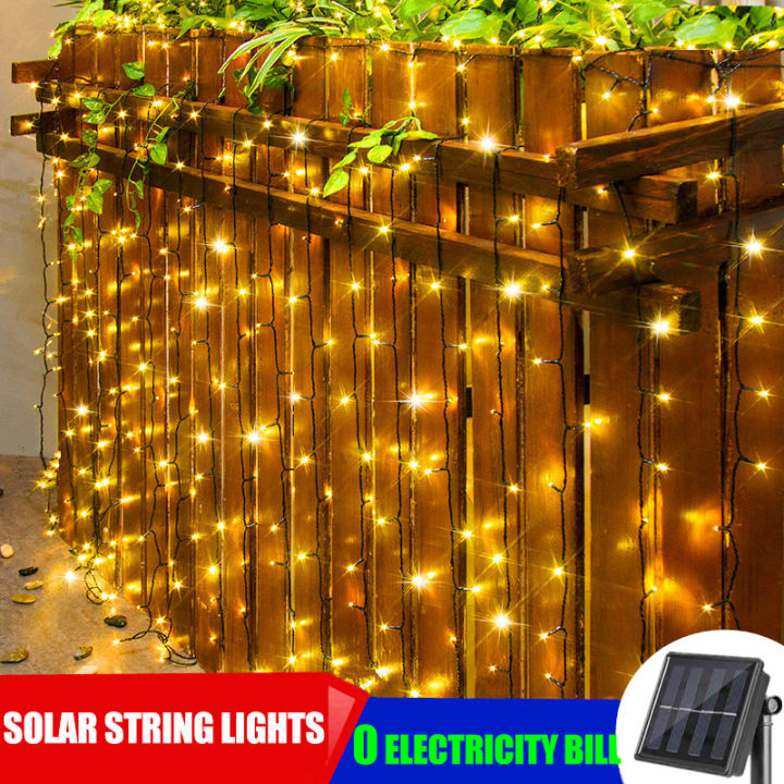 String Lights Solar Christmas Lights Waterproof Outdoor Fairy Lights