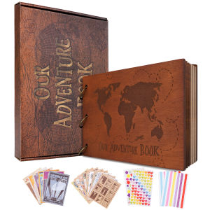 60 Page Photo Album Scrapbook Our Adventure Book DIY Handmade Retro Kraft Album Book Travel Anniversary Wedding Mothers Day Gift