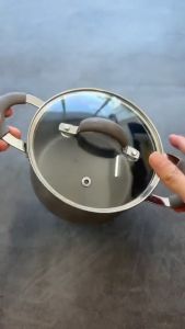 Nồi Handycook Lock&Lock 14cm Có Nắp Kính Không Dùng Bếp Từ LHD1142