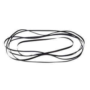 Black Belt for Record Player Video Tape Recorder Gramophone Treadmill Transmission Belt Non-Slip Coated Flat Belt Rubber Material