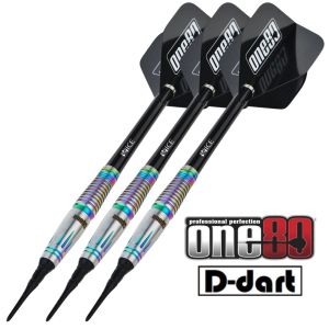 ONE80 SOFT TIP DART - 19G Saori Miyamoto Rafale II Chameleon SIGNATURE SOFT DARTS (DART LEMBUT)