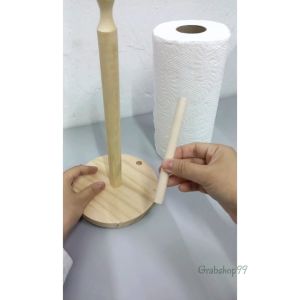 Wooden Kitchen Tissue Holder with free Tissue Kayu Pemegang Tisu Dapur Kitchen Tissue Towel Holder Tissue Storage