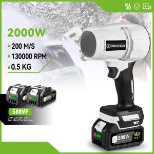 Turbo Jet Blower 200M/S Electric Air Blower 130000RPM Cordless Turbo Blower Dust Snow Sweeper Tool Computer Dust Remover for Makita 18V Battery