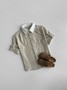 WUKONGYOUHUO | Retro Casual Loose Fit Patchwork Short Sleeve Shirt