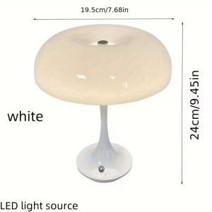 Đèn Bàn Hình Nấm Điều Khiển Bằng Cảm Ứng Đèn Ngủ LED 3 Màu Có Thể Điều Chỉnh Độ Sáng Không Dây Có Thể Sạc Lại Độ Sáng Có Thể Điều Chỉnh Đầu Giường Bằng Nhựa