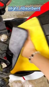 600gsm Thickness Microfiber Car Cleaning Towel High Water Absorption Washing Cloth Kain Pembersih Kereta Kain Buruk抹布洗车布