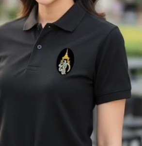 อาร์มปัก Patch "ลาย ส.ก." คุณภาพสูง (ทรงวงรี) 6 - 8 ซม.