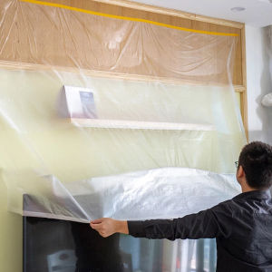 20M Masking Film Tape Furniture Car Protect Cover Plastic Film Barrier Plastik Furniture Plastik Bening Tebal Tutup Ranjang Sofa Mesin Plastik Serbaguna Tutup Furniture Penutup Pelindung Funitur Bungkus Barang Sofa Kasur Spring Bed Taplak Meja Lemari Baju