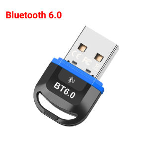 Kebidumei | KEBIDUMEI USB Bluetooth 6.0 Adapter BT6.0 Dongle for PC Win11/10/8.1 Bluetooth Receiver Transmitter for Keyboard/Mouse/Headphone