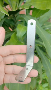 Ke góc vuông (Inox) 5x9x1.5 cm - Lỗ Ø 5mm -  Dày 2mm - #vattuducduyen