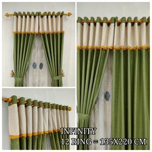 gorden renda poni kristal mewah untuk pintu jendela kamar rumah impian