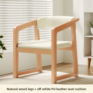 MU FENG ZHI NAN | Rustic Zen Dining Chair Walnut