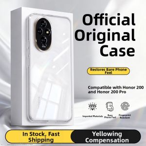 imobile | Suitable for Honor 200 mobile phone case honor200Pro transparent ultra-thin ELI one AN00 Huawei new ELP silicone protective cover dedicated all-inclusive anti-fall por and curved screen p two hundred shell