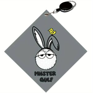 ผ้าเช็ดตัวกอล์ฟพรีเมียมแบบใหม่ พิมพ์ลายสองด้าน อุปกรณ์กอล์ฟ ซึมซับน้ำได้ดี แห้งเร็ว ทำความสะอาดง่าย เหมาะสำหรับการเล่นกอล์ฟ