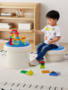 Plastic Childrens Stool Anti-Slip Sofa Stool Living Room Storage Footrest Step Stool Home Use Minimalist Style Furniture