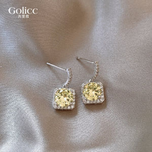 Elegant Square Sugar Zirconia Women's Earrings: A Trendy Fashion Jewelry