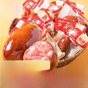 Baihui Big Meat Date Sausage 40g Explosive Juicy Crispy Bone Taiwanese Style Snack Leisure Food Ready to Eat after Opening the Bag