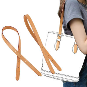 1 Pair Shoulder Strap Replacement Bag Strap for Bucket Bag Shoulder Underarm Honey Brown Leather Bag Straps Women Bag Accessories