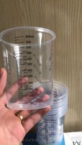 Bộ Cốc Nhựa Trộn Màu Sơn 600ml Tantaishopvn