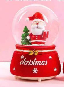 KOTAK MUSIK NATAL / CHRISTMAS MUSIC BOX / Snowball Xmas / Vinvin Pink Store/ kado Natal