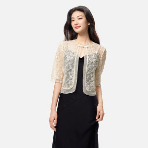 Koradior | Traditional Style Lace Short Jacket Lightweight