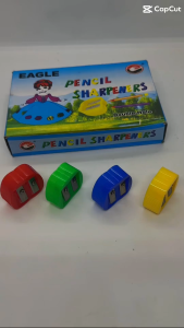 Eagle Double Hole Pencil Sharpener 24pcs/Box Durable 2-Hole Sharpener for Standard & Jumbo Pencil School Office Supplies