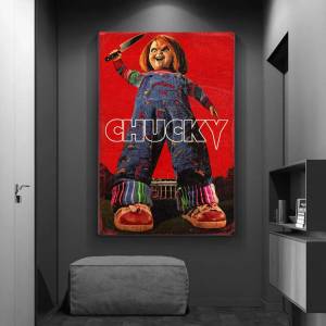 Chucky Horror Movie Anime Posters Sticky Whitepaper Sticker DIY Room Bar Cafe Kawaii Room Decor