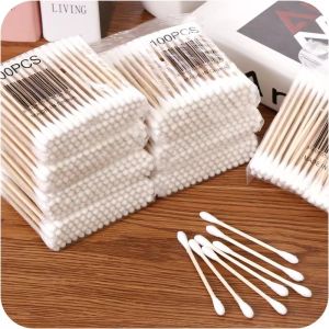 JINHUAN | Disposable Hygienic Ear Cleaning Makeup Cotton Swabs Fine Tip
