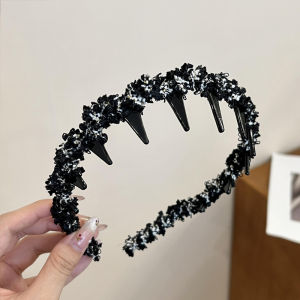 Mũ Lưỡi Trai Chống Trượt Cho Nữ 2024 Mẫu Mới Dụng Cụ Làm Đẹp Tóc Rửa Mặt Dụng Cụ Chỉnh Sửa Tóc Bằng Kính Trang Trí Đầu