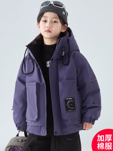Áo Khoác Lông Vũ Dày Cho Bé Trai Mùa Đông 2025 Áo Khoác Cotton Trẻ Em Trung Niên Và Lớn Phong Cách Mới Áo Khoác Ngoài Cho Bé Trai