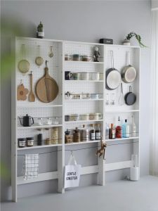 XIAOMUNOLIANGPIN | Hole-Design Wall-Mounted Gap-Fit Storage Cabinet