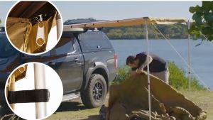 (READY STOCK) Adventure Kings Awning Tent Room (2m x 2.5m) to suit Side Awning for Car 4WD. Waterproof Enclosed Floor Roof. Heavy Duty Material