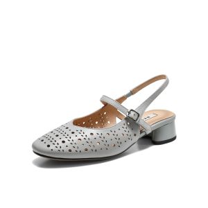 Belle | Soft Sheepskin Perforated Women Mules