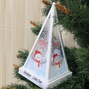 Lampu hias Gantung Segitiga Natal kode 13/ dekorasi natal/ lampu natal/ lampu dekor natal