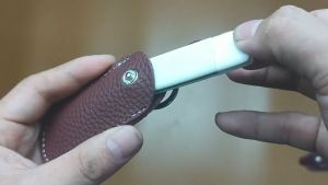 Souvenir Promosi USB Flashdisk Kulit Rantai USB 2.0 4gb 8gb 16gb 32gb