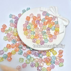20gram manik akrilik bening hexagon persegi premium