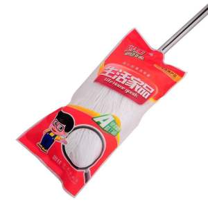 Readystock 现货🇲🇾 无纺布拖把头水布圆墩布头干湿两用拖布替换头吸水超轻拖把头 wet and dry water absorbent mop cloth only