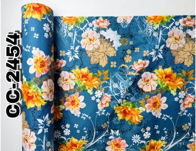 Canadian Cotton Premium FLORALS AND LEAVES TELA PER YARD 94-96in width