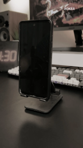 HOLDER ROKER MEJA UNTUK TABLET & HP ROTASI 360 DERAJAT - HOLDER STAND UNIVERSAL METAL CELLPHONE DS02