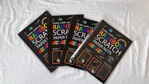 Magic Color Rainbow Scratch Paper Note book 19X26cm