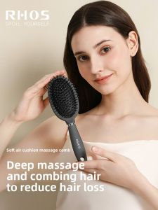 RHOS | Anti Hair Loss and Static Prevention Cushioned Massage Comb
