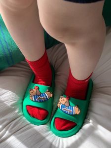 Anti-Odor EVA Home Slippers Couple Matching Summer Outdoor Wear Cute  Dog Couple Slippers Mens Womens Soft Bottom