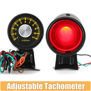 Universal Adjustable Speed Shift Light Red Led Adjustable Tachometer RPM Tacho Gauge Pro Shift Light 1000-11000